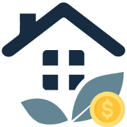 House with coin